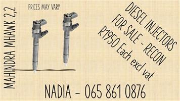 MAHINDRA MHAWK 2,2 BEST QUALITY RECONDITIONED DIESEL INJECTORS FOR SALE EKANGALA