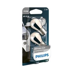 Phlips PY21w Silver Vision Indicator Bulbs (pair)