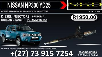 YD25 Nissan np300 Injectors warranty included