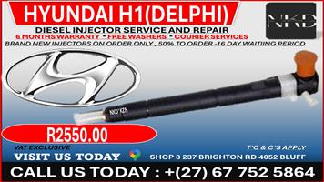 Hyundai H1 Delphi Diesel Injectors on Recondition