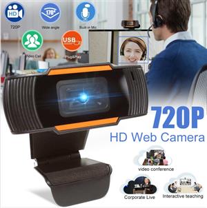720P 30FPS HD Live Computer Webcam Web Camera with Dual Mic for Computer 