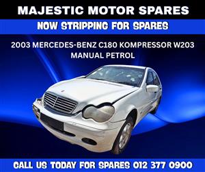 2003 Mercedes C180 Kompressor W203 Manual Petrol – Stripping For Spares