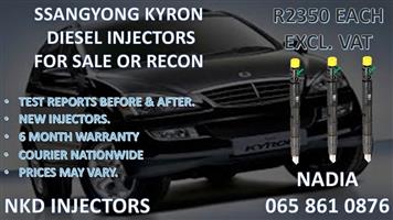 SSANGYONG KYRON DIESEL INJECTORS FOR SALE. REBUILT AND TESTED