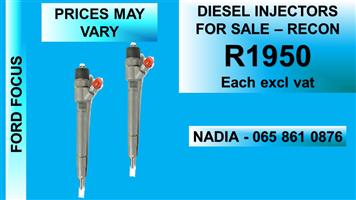 FORD FOCUS DIESEL INJECTORS FOR SALE OR TO RECON NATIONWIDE