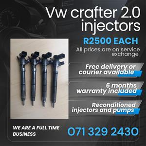 VW CRAFTER 2.0 INJECTORS FOR SALE WITH WARRANTY INCLUDED 