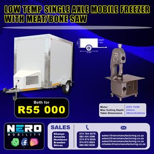 Low Temp Single Axle Mobile Freezer