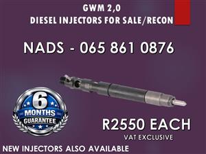 GWM 2.0 DIESEL INJECTORS FOR SALE AND FULLY TESTED