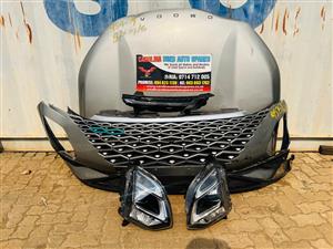 Chery Omoda front spares(bonnet,bumper,left and right headlight,left DRL)(2023)
