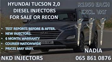 HYUNDAI TUCSON 2,0 DIESEL INJECTORS FOR SALE. REBUILT AND TESTED