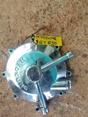 Hyosung GT 650 clutch cover. Meyerton bike scrapyard new and secondhand spares.