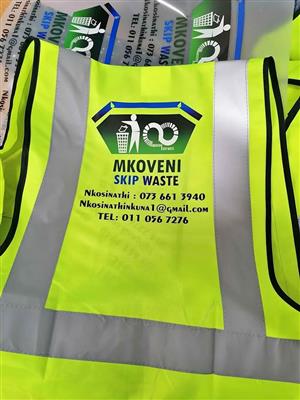 Reflector Vest plain and printed