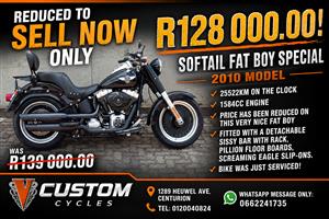 Price Has Been Reduced on this Stunning 2010 Fat Boy!