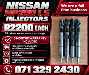 NISSAN NP200 1.5 INJECTORS FOR SALE WITH WARRANTY 