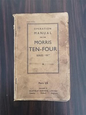 1947 Morris 10-4 operation's manual