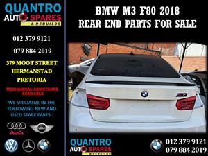 BMW M3 F80 2018 Rear End Parts For Sale 