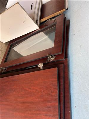 Dismantled kitchen cabinets