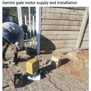 Gate motor supply and installation