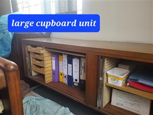 Wooden cupboard units
