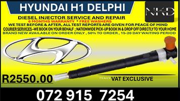 Hyundai H1 Delphi Diesel injectors 
