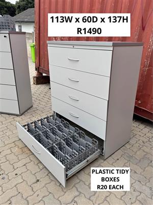GOOD QUALITY OFFICE TIDY BOX FILING STORAGE DRAWER CABINET R1490 TIDY BOXES 