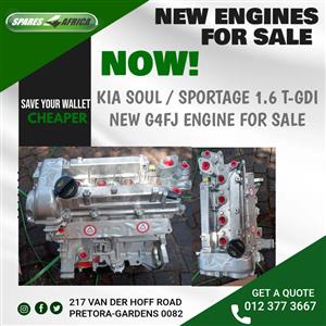 KIA SOUL / SPORTAGE 1.6 T-GDI NEW G4FJ ENGINE FOR SALE