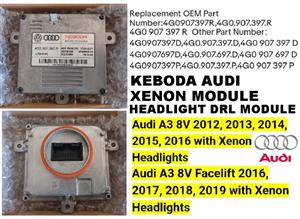2012 - 19 Audi A3 S3 headlight xenon ballast DRL module