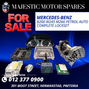 Mercedes-Benz B200 W245 M266 Petrol Auto Complete Lockset for Sale – Used