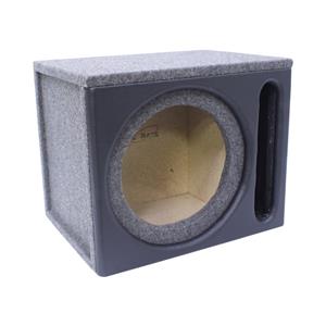 10″ Single Vinyl Subwoofer Enclosure with Slotted Port (Black)