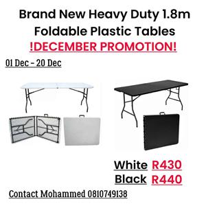 Foldable Plastic Tables December Festive Season PROMOTION