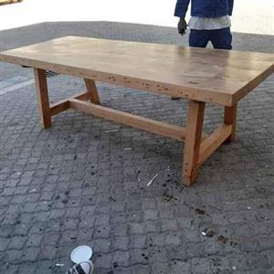 Solid A Frame Oregon Pine Table