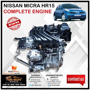 NISSAN MICRA HR15 COMPLETE ENGINE