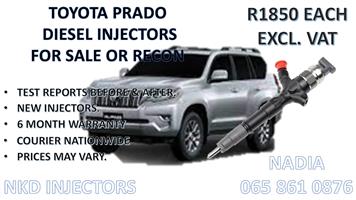 DIESEL INJECTORS FOR SALE FOR TOYOTA PRADO