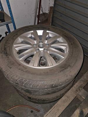 2x VW Amarok wheels