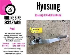 Hyosung GT 650 brake pedal.