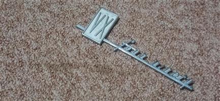 VX four ninenty Vauxhall crome badge, 0832706942