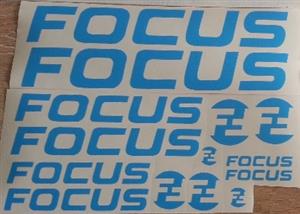 FOCUS bicycle frame and rim decals stickers graphics / spray paint stencil kits.