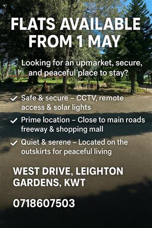 ONE BEDROOM  Flat WEST DRIVE KWT   KING WILLIAMS TOWN