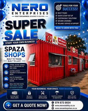Start Your Own Business with a Custom Spaza Shop!