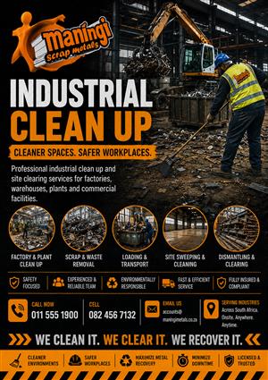 INDUSTRIAL CLEAN UP SPECIALISTS
