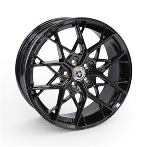 17″ 0432 5/100 Gloss Black Alloy Wheels