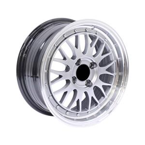 15″ NDT-055 4/100 Hyper Black Machine Lip Alloy Wheels