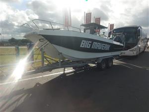One of a kind BIG MAVERICK immaculate 6,7m cat with 2 new 130hp Yami four stroke
