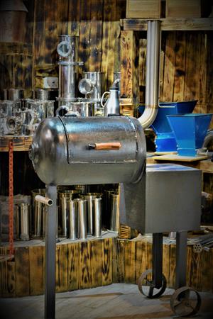 Locomotive Meat Smoker and Stainless Steel Gadgets