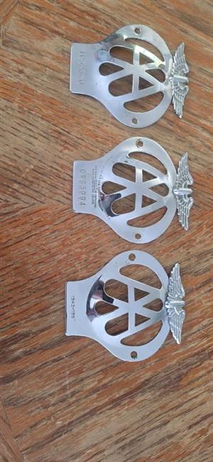 AA Bumper Badges