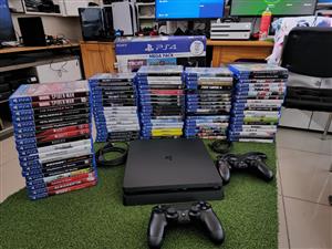 Ps4 slim with all cables and 1 wireless controller