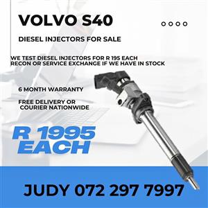 Volvo S40 Diesel Injectors for sale on service exchange or to recon