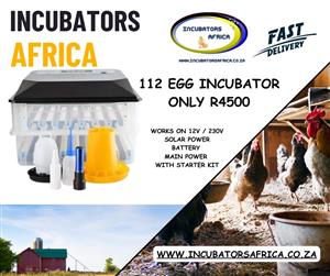 112 Egg Roller Incubator and Hatchery with starter Kit