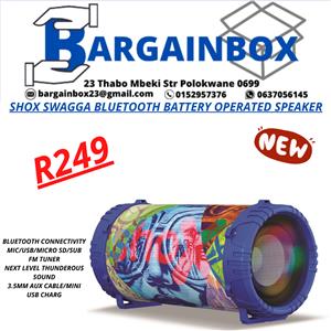 shox swagga portable bluetooth speaker