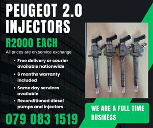 PEUGEOT 2.0 INJECTORS FOR SALE WITH WARRANTY 