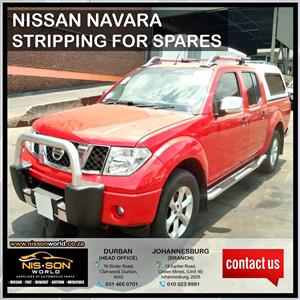 NISSAN NAVARA STRIPPING FOR SPARES